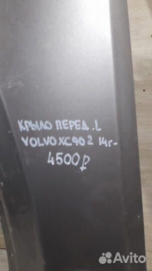 Крыло переднее левое Volvo Xc90 2 С 2014 Года