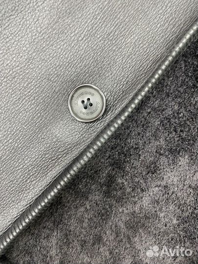 Кожаная дубленка мужская 54