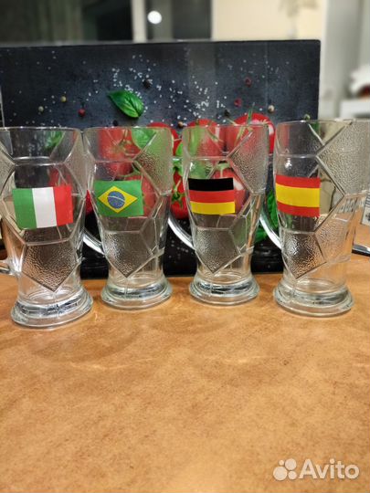 Пивная кружка с флагами чм по футболу