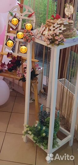 Стойка для торта и рамка для фото