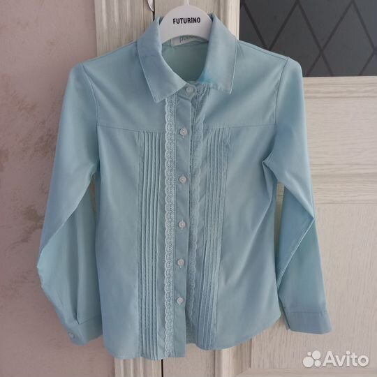 Две школьные блузки для девочки 140 146