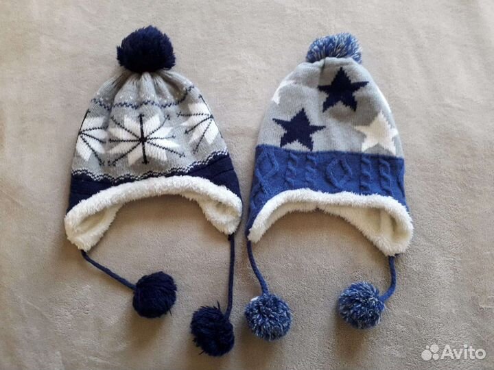 Шапка зимняя детская на 3-4 года