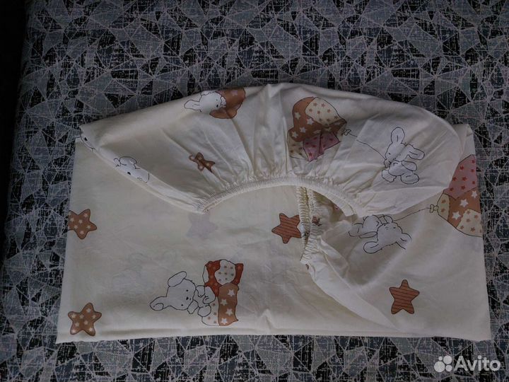 Детское постельное белье, простыни на резинке