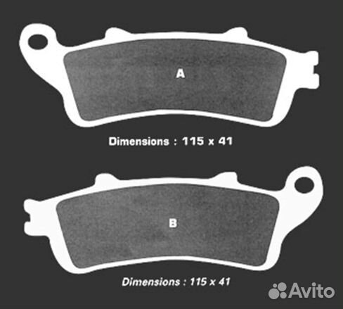 Nissin Тормозные колодки 2P-250ST R2 тоньше Honda