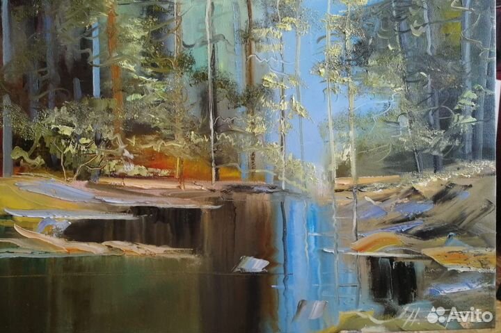 Картина маслом на холсте пейзаж