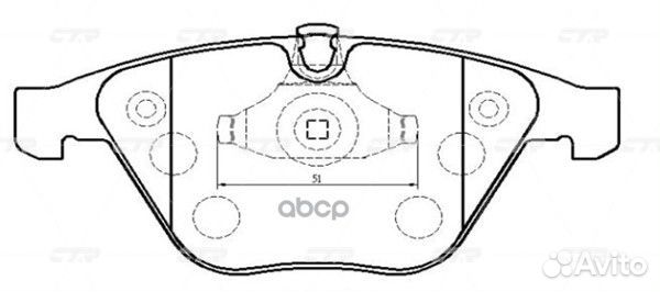 CKB-9 Колодки тормозные дисковые перед GK
