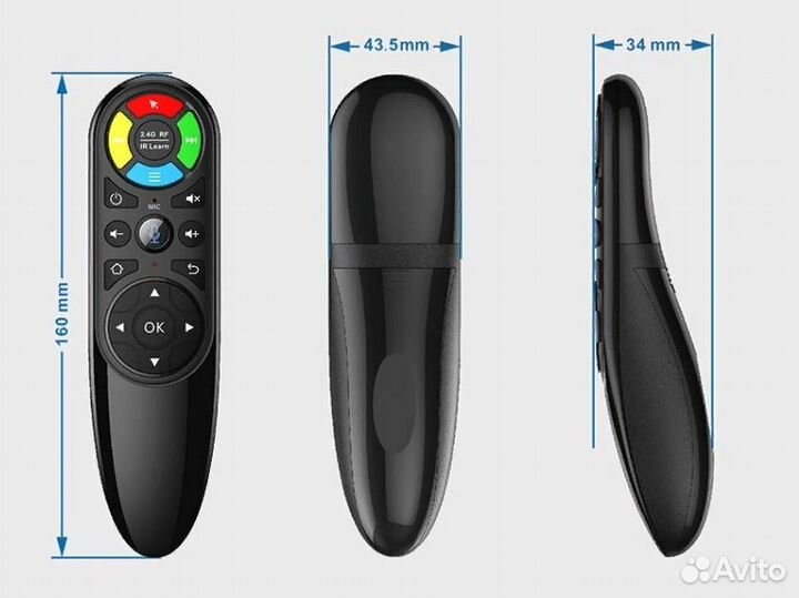 Пульт с аэромышью и микрофоном Vontar Q6 Pro