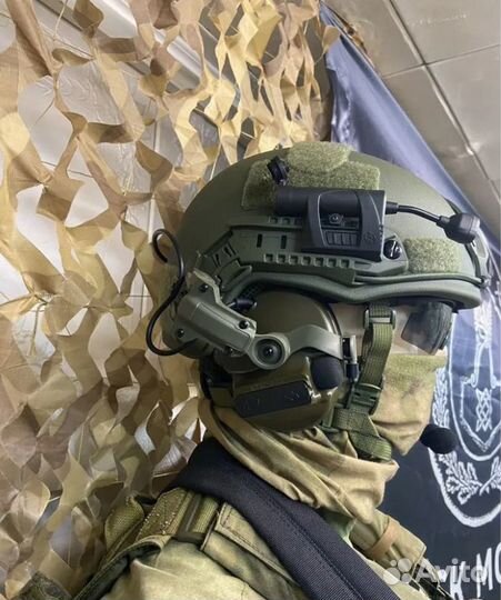 Тактический фонарь с ик-подсветкой шлем ops- core