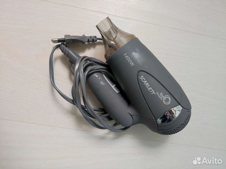 Дорожный складной фен scarlet 1400w