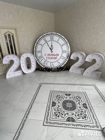 Цифры с лампочками