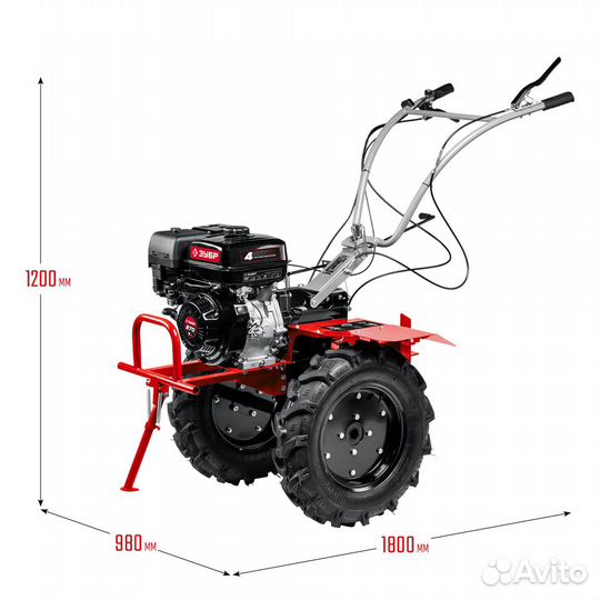 Мотоблок бензиновый зубр с вом мтш-600 (9 л.с.)