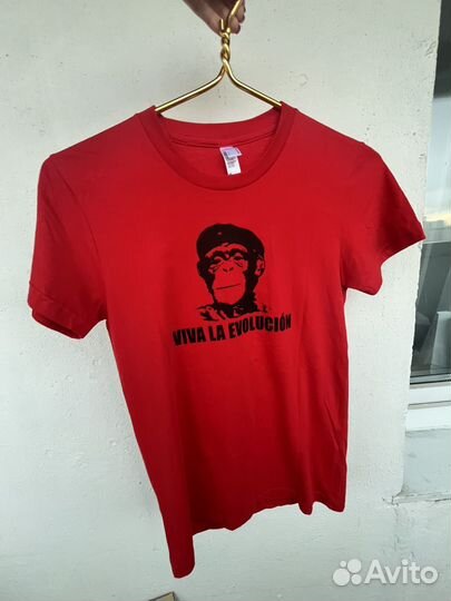 Футболка American Apparel красная S