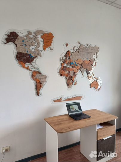Деревянная карта мира самая подробная