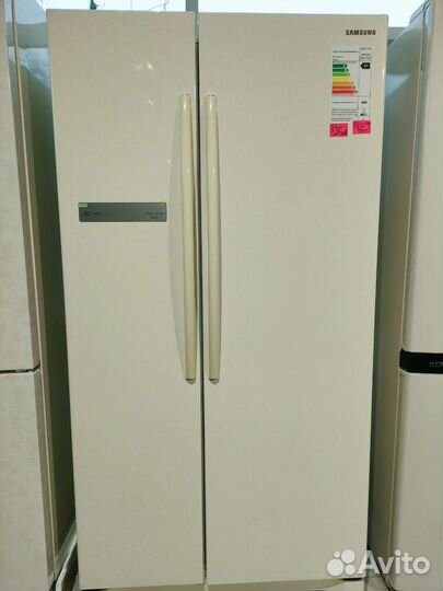 Холодильник Самсунг бежевый мрамор