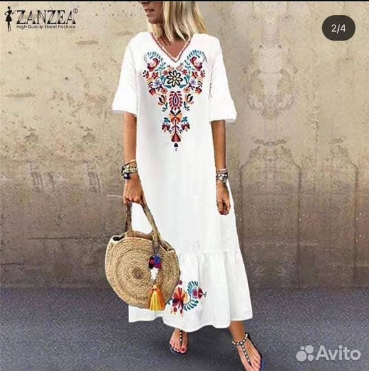 Платье этно стиль (size-48/50/52/54/56/58)