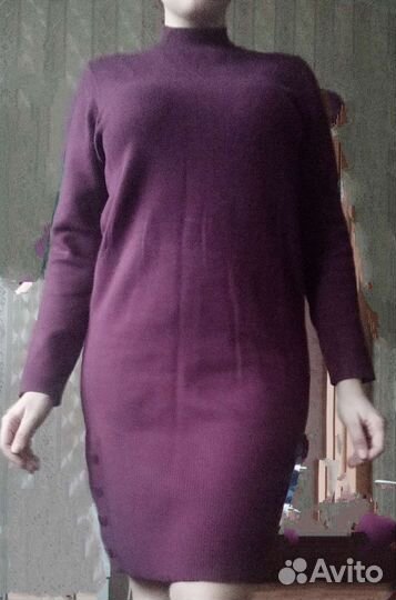 Трикотажное женское платье