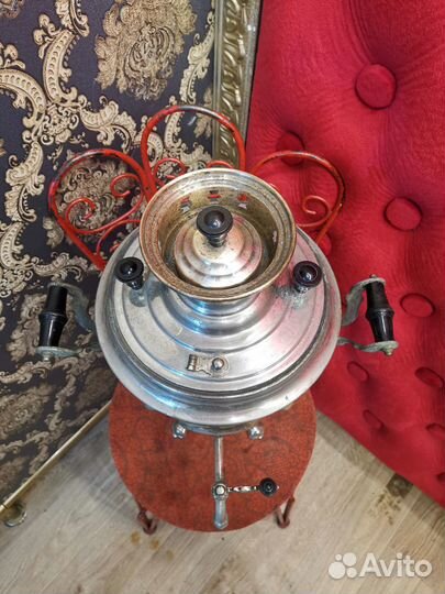 Старинный Самовар клеймо Тула форма Рюмка Грани