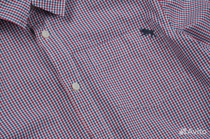 Рубашка H&M 12-13/158 мелкая клетка