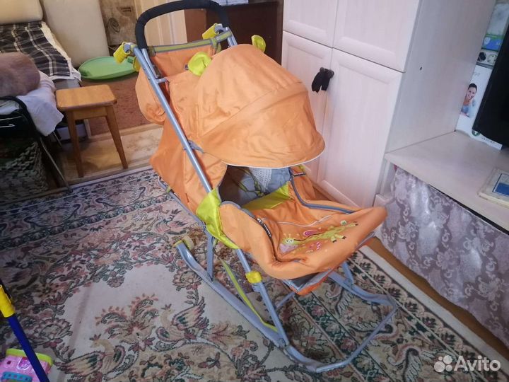 Детские санки с колесами