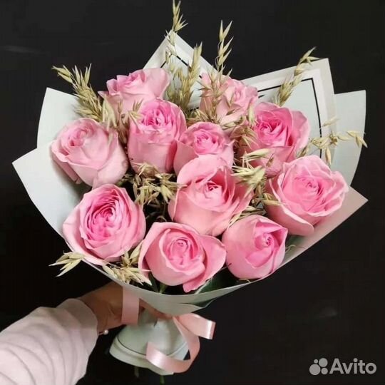 Цветы розы букет