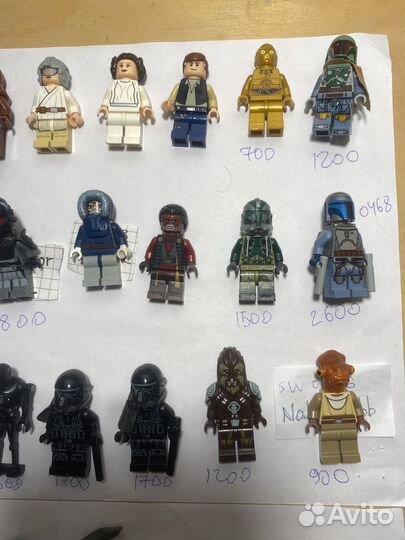 Lego star wars минифигурки редкие идеал