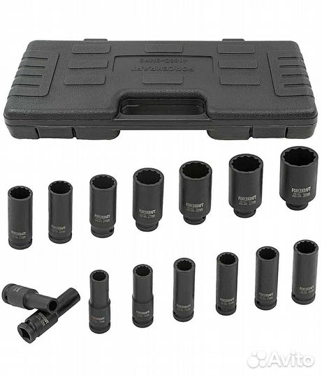 Головки Глубокие Ударные Набор головок ударных