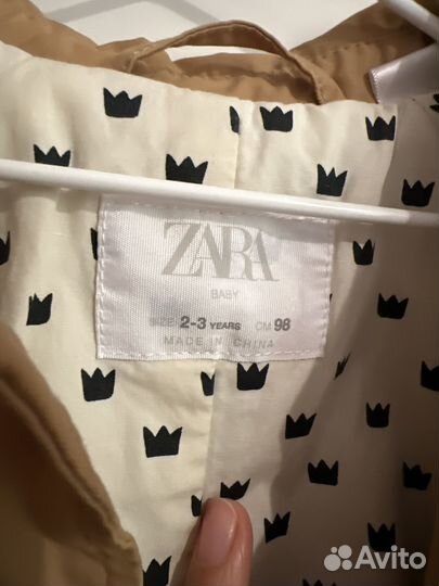 Плащ тренч для девочки zara 98