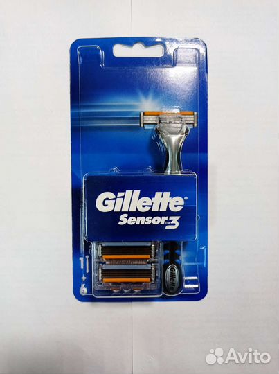 Gillette sensor excel станок 3 лезвенный + 6кассет