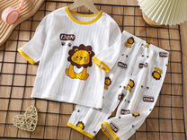 Пижама детская хлопок кофта+штаны, размеры 92-128