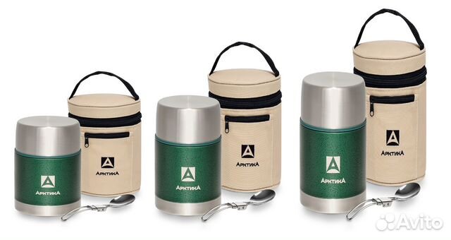 Термос для еды с чехлом и ложкой 306 Арктика