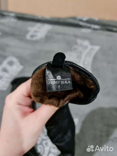 Перчатки женские кожа