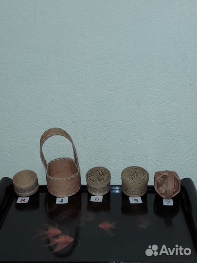 Изделия из бересты туеса, шкатулки, корзиночки