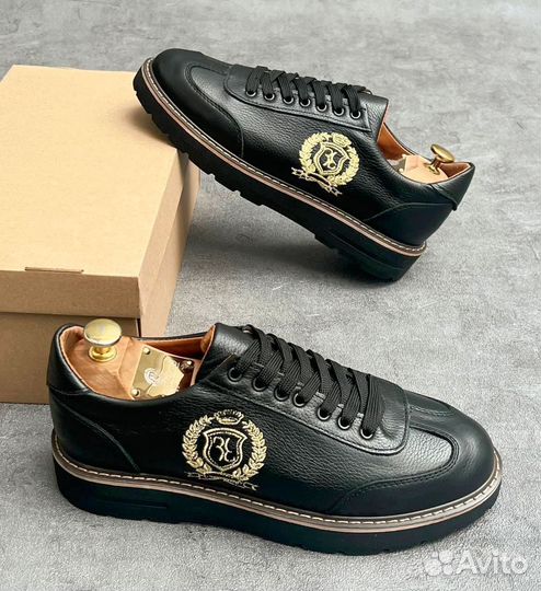 Кроссовки мужские из натуральной кожи