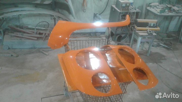 Ремонт капотов грузовых авто volvo, freightliner