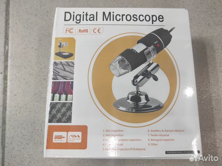 Цифровой микроскоп USB 1600х