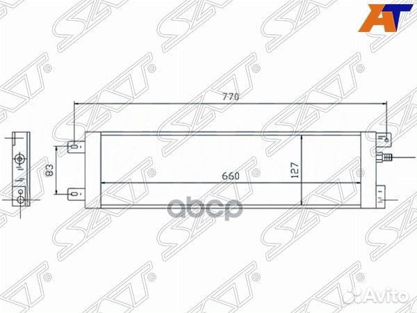 Радиатор кондиционера Chrysler Voyager 95-00