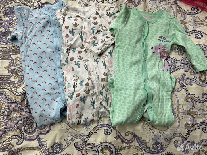 Вещи пакетом на девочку 6-11 мес
