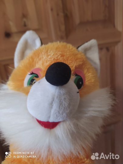 Мягкие игрушки лиса, лисёнок и 2 медвеженка