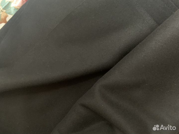 Отрез ткани 100 шерсть бостон СССР черный 3,3 м