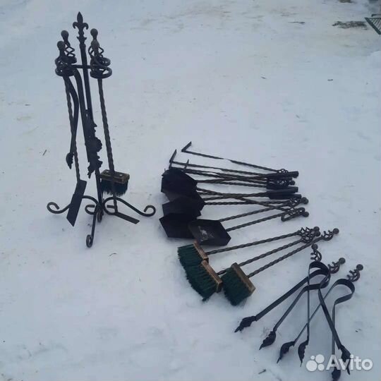 Совок,кочерга,Щётка, Щипцы