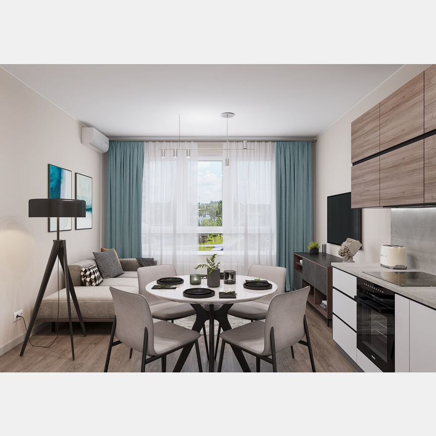 2-к. квартира, 54,6 м², 15/17 эт.