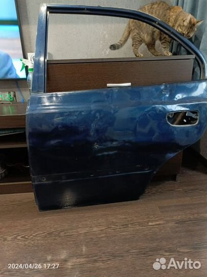 Дверь задняя левая hyundai accent