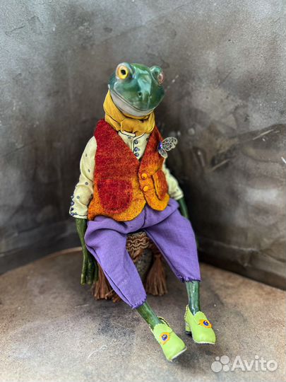 Лягушка. Авторская кукла