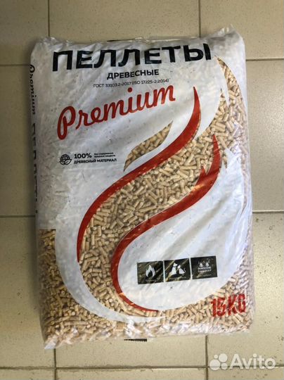 Пеллеты древесные 15кг