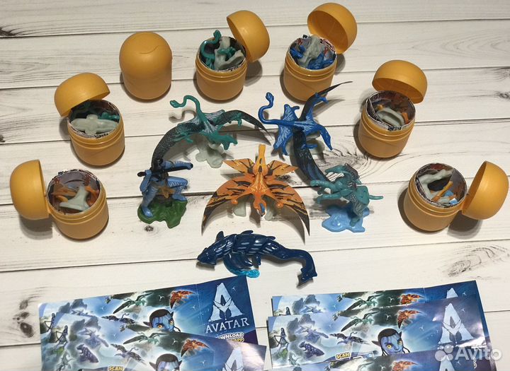 Игрушки из киндера, серия Аватар. Европа. Новые