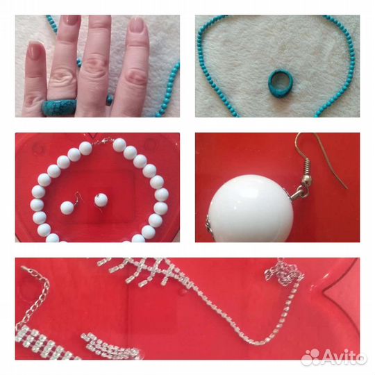 Бижутерия комплекты бусы колье серьги браслет