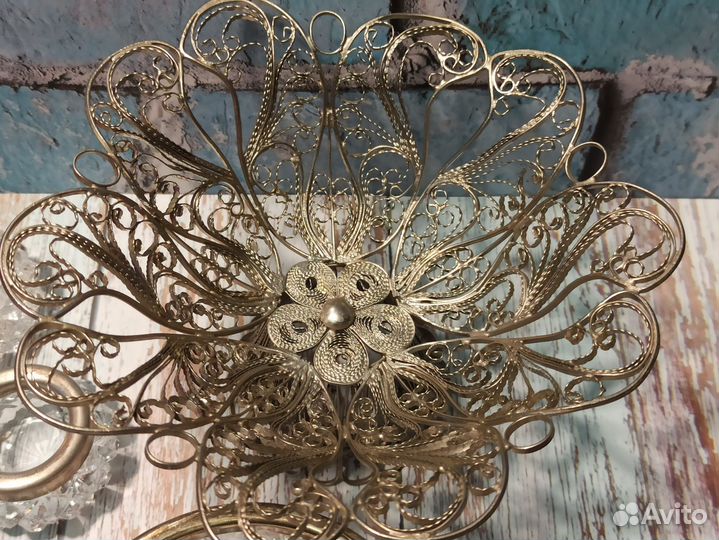 Хрусталь в мельхиоре и серебре