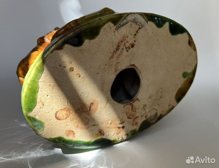 Медвецица с медвежатами Поливная керамика