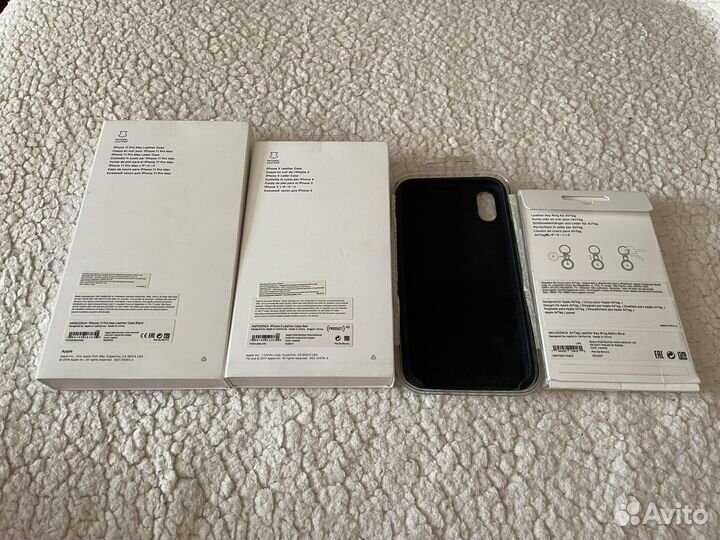 Apple Leather Silicone Case