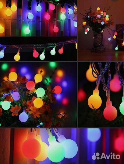 Гирлянда матовые шарики осталось 2шт